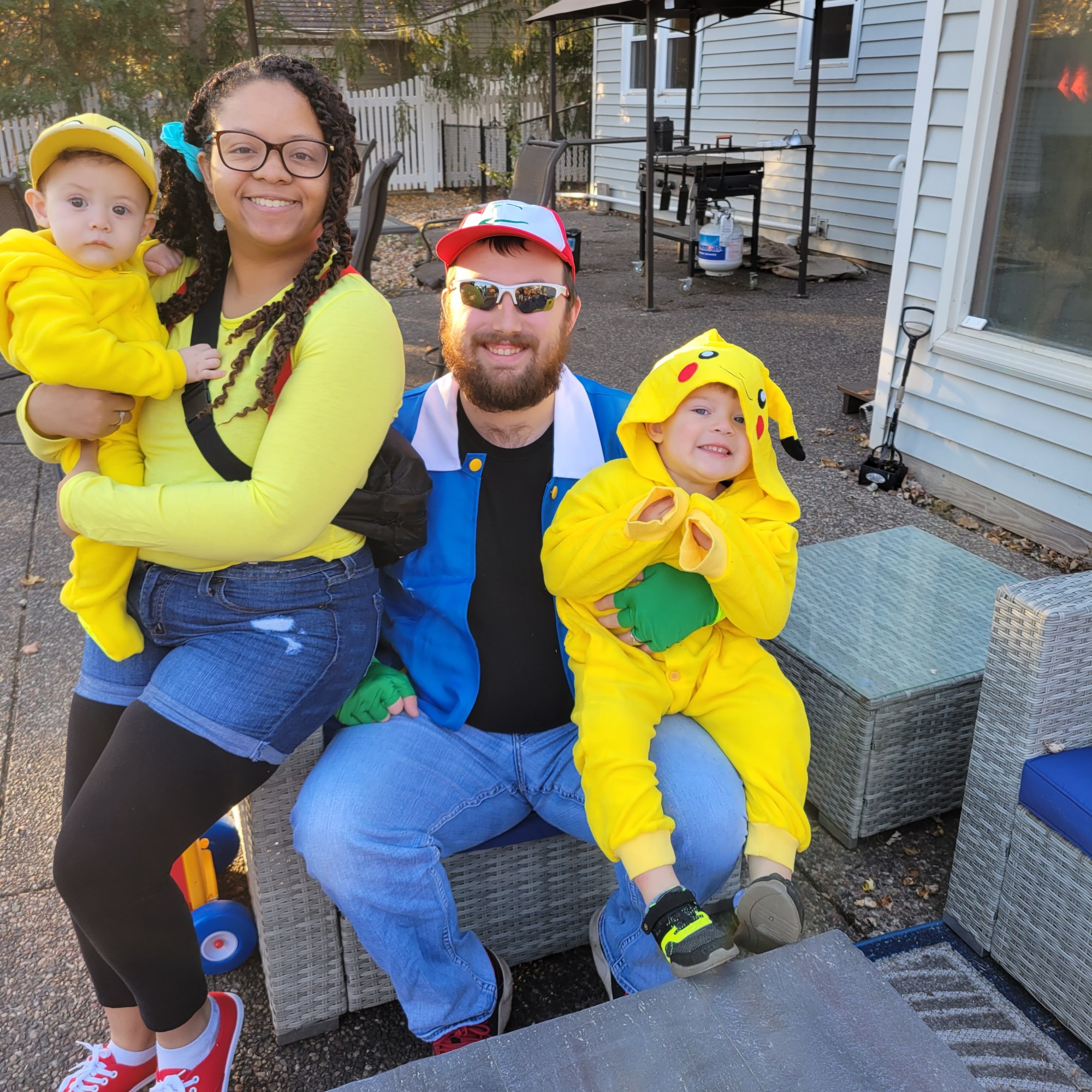 picture of my family on Halloween