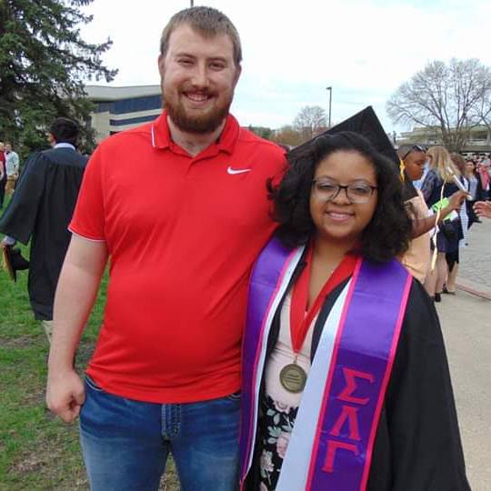 Breayona Bennett at Iowa State University Graduation